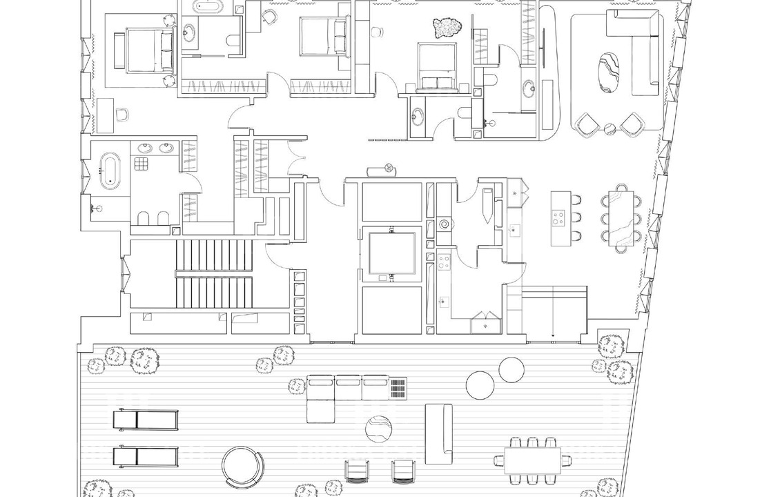 Купить  Квартиру с террасой без отделки Курсовой пер-к 12/5с7 метро Кропоткинская