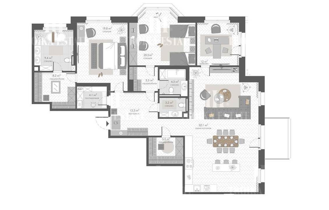Купить  Квартиру без отделки 1-й Тружеников пер-к 12 метро Фрунзенская