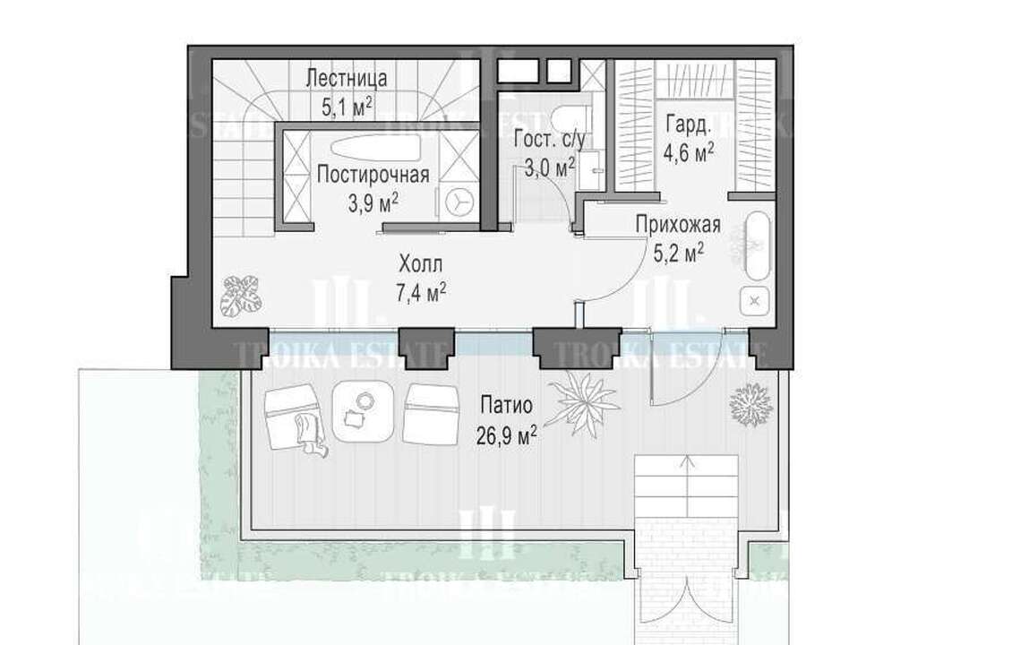 Купить   без отделки 3-й Обыденский пер-к 1с1 метро Кропоткинская