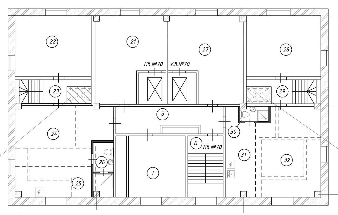Купить  Пентхаус без отделки 1-й Неопалимовский пер-к 8-10 метро Парк культуры