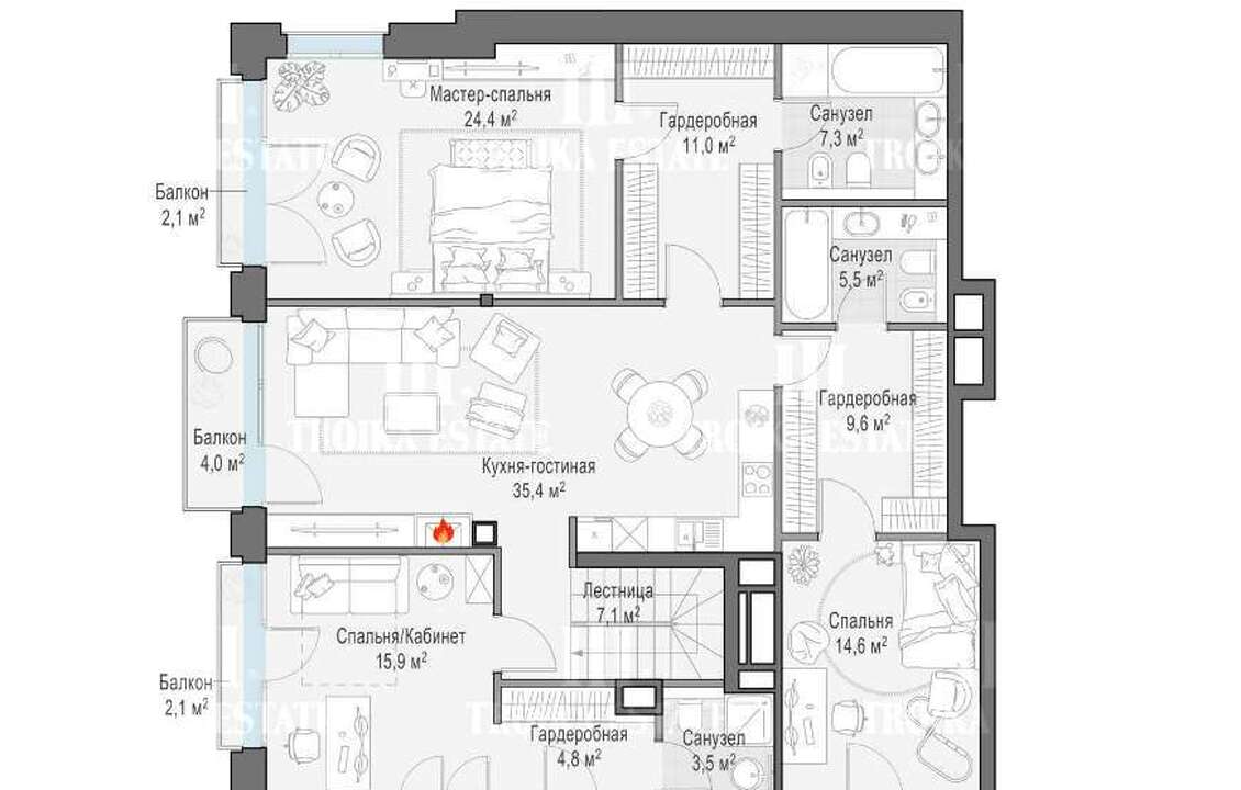 Купить   без отделки 3-й Обыденский пер-к 1с1 метро Кропоткинская